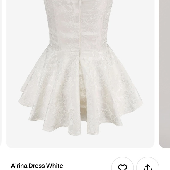 White mini dress with shorts - Picture 2 of 4